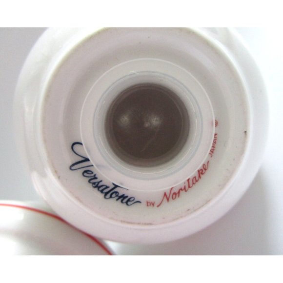 VTG Noritake Japan Versatone Ceramic Salt and Pepper Shaker -Floral Design Round - Picture 6 of 10